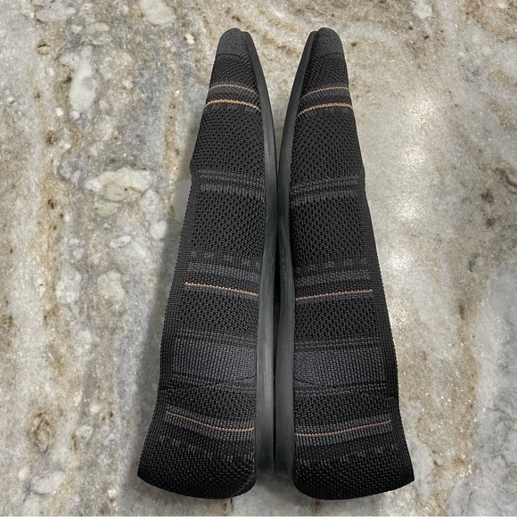VIVAIA Pointed-Toe Ballet Flats (Aria) Knit Slip On Flats Black/Gray Women’s 37 - Picture 4 of 11